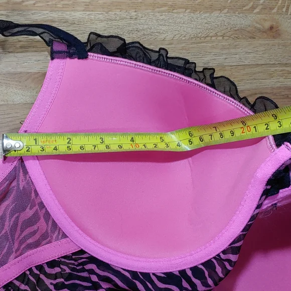 Indulgence Animal Print Bra Top Nightie 2X/40 NWOT - Picture 14 of 14